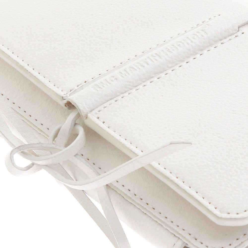 Mens White Leather 3 Fold Credit Card Wallet