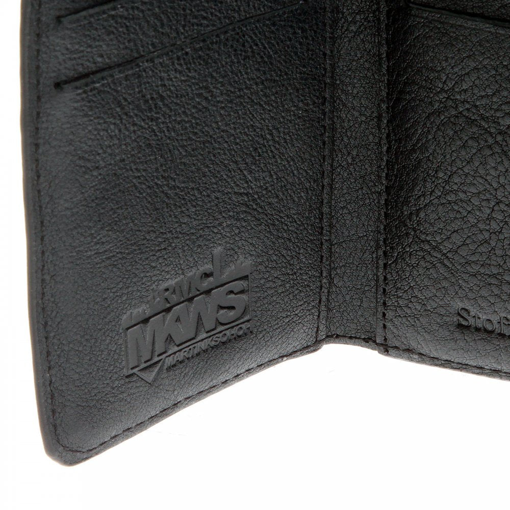 Mens Black Leather 3 Fold Credit Card Mini Wallet