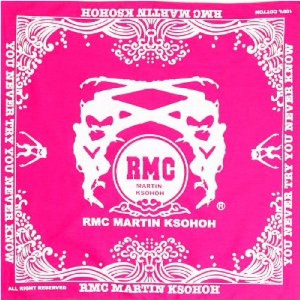 100% Cotton Mens Fuchsia Printed Bandana