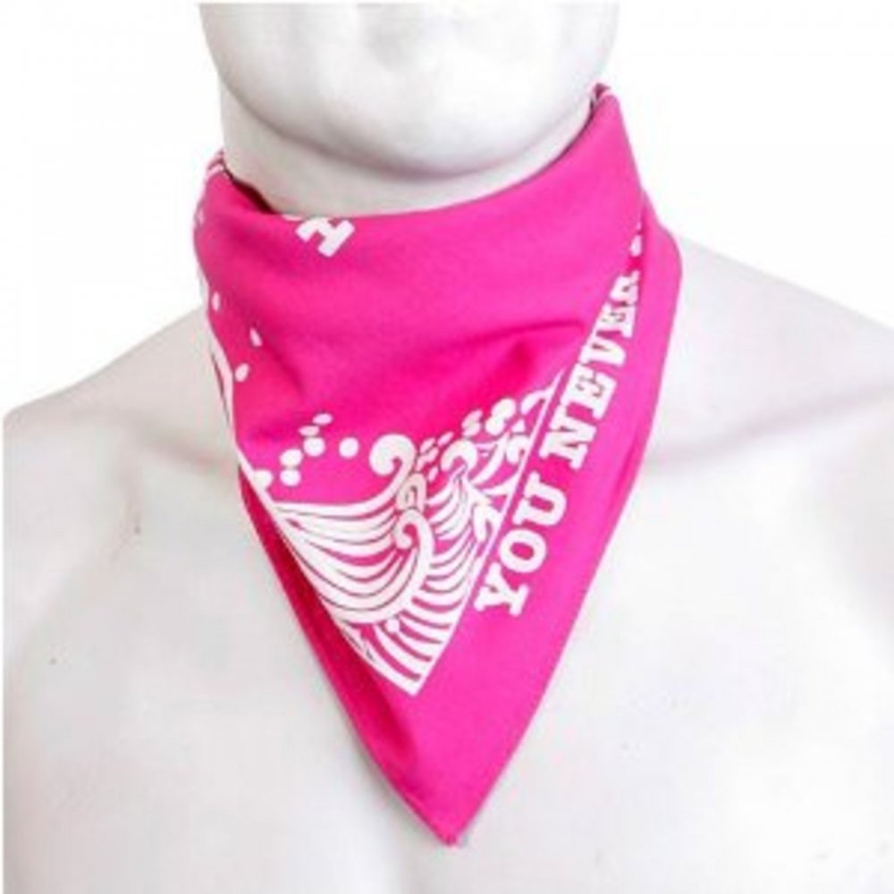 100% Cotton Mens Fuchsia Printed Bandana