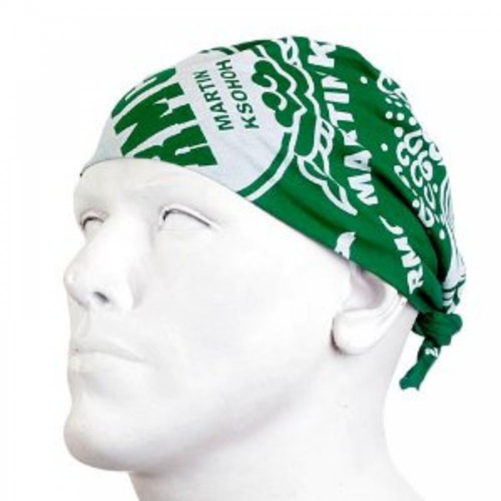 100% cotton mens green printed bandana