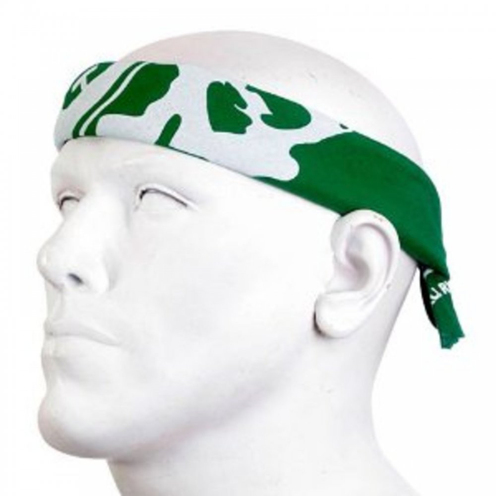 100% cotton mens green printed bandana
