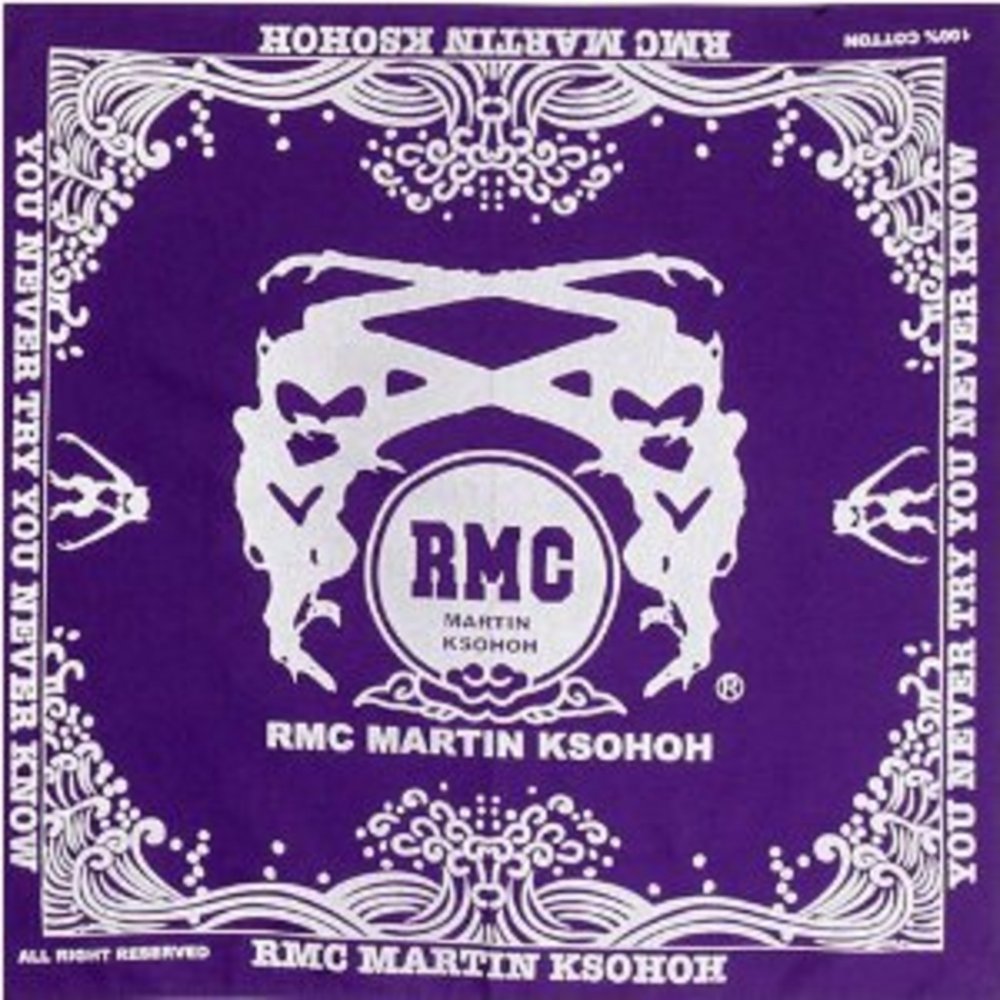 100% cotton mens printed purple bandana