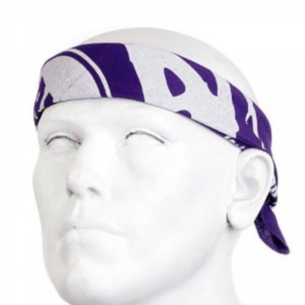 100% cotton mens printed purple bandana