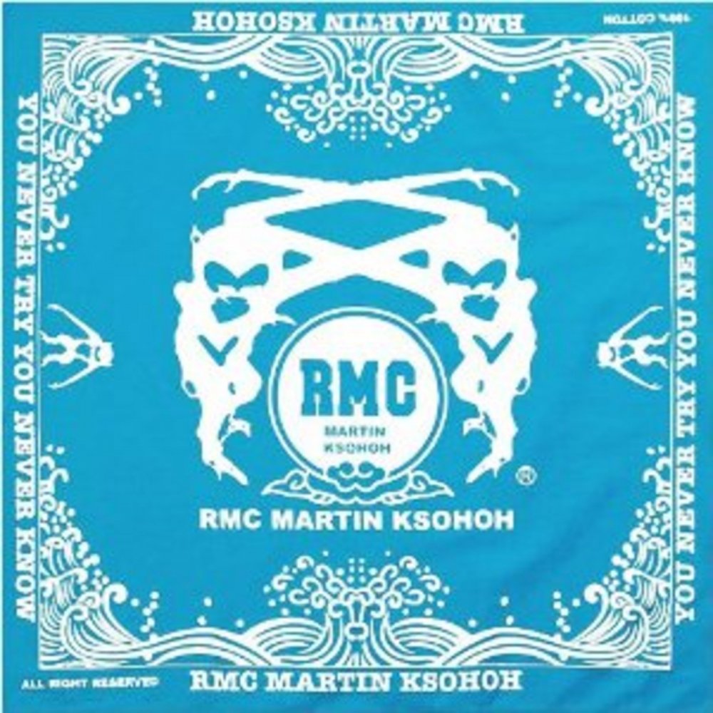 100% Cotton Mens printed sky blue bandana