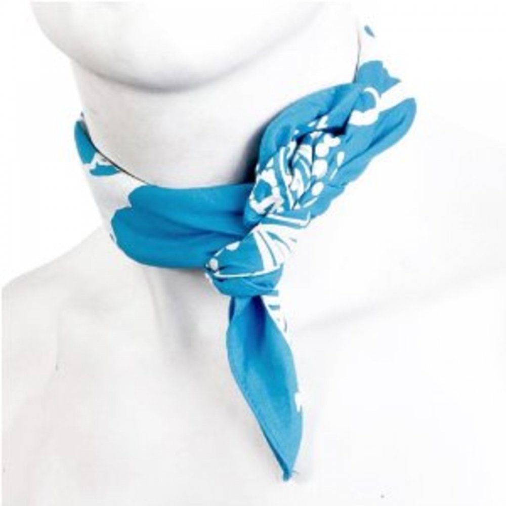 100% Cotton Mens printed sky blue bandana