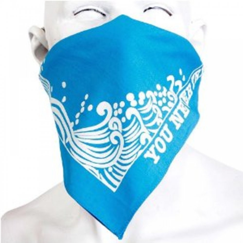 100% Cotton Mens printed sky blue bandana