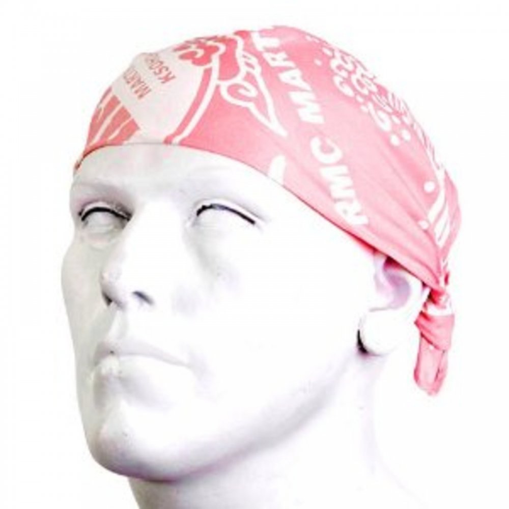 100% cotton mens printed pink bandana