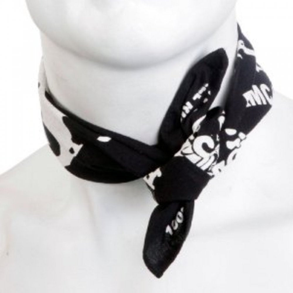 100% cotton mens printed black bandana