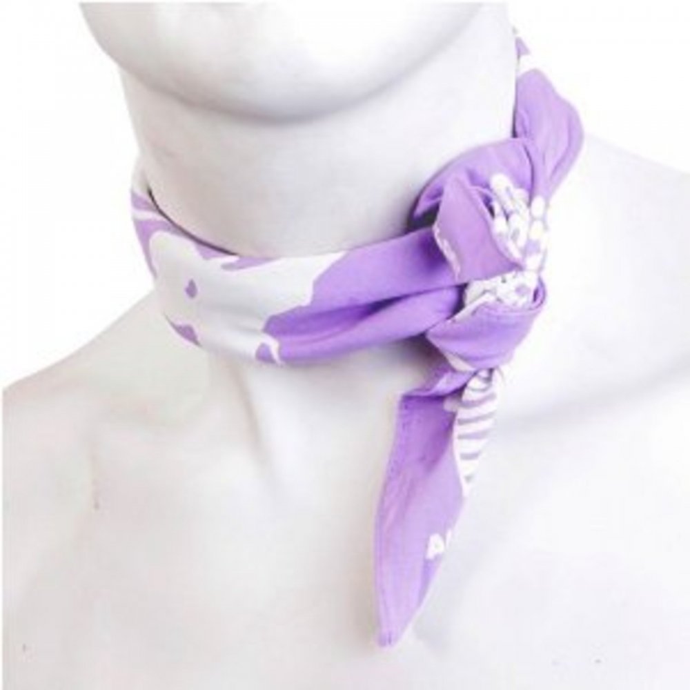 100% cotton mens printed light purple bandana