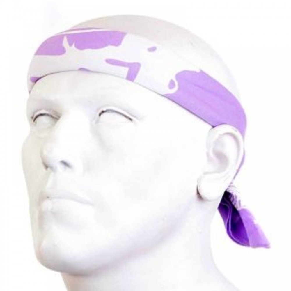 100% cotton mens printed light purple bandana