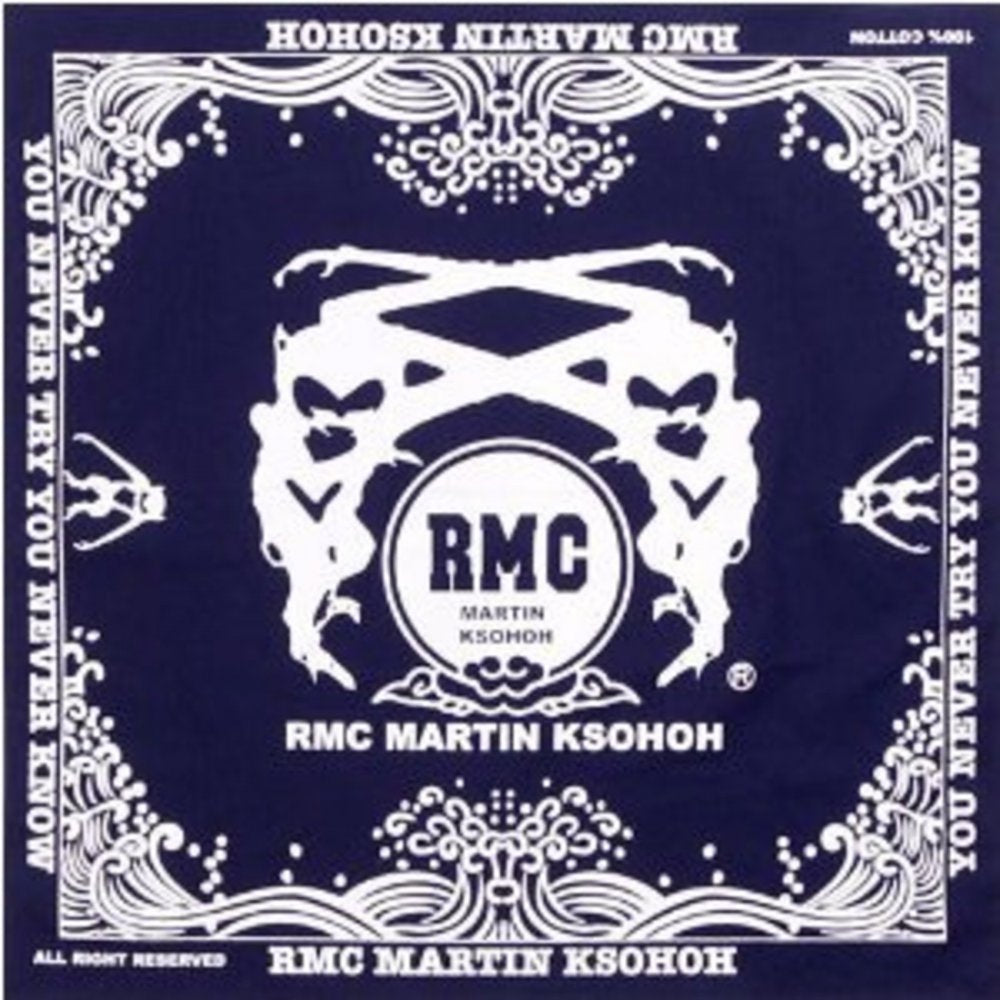 100% Cotton Mens printed Navy bandana