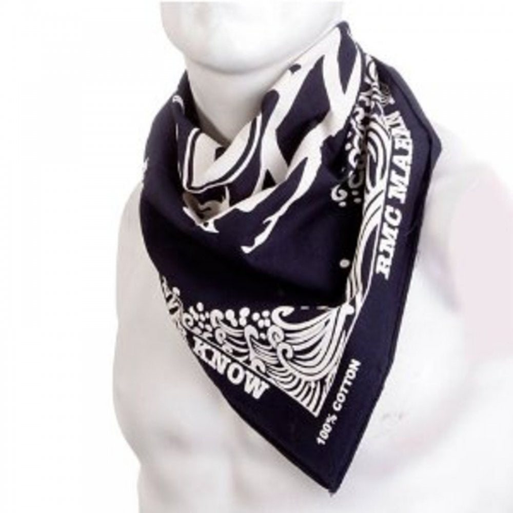 100% Cotton Mens printed Navy bandana