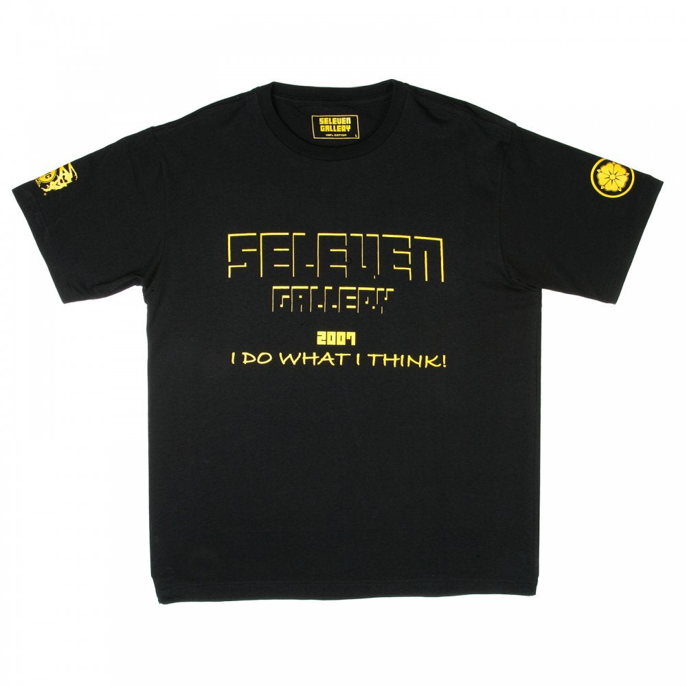 Black crew neck regular fit short sleeve t-shirt