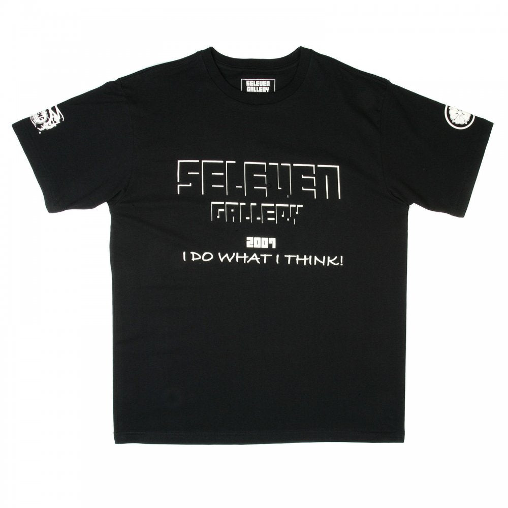 Black crew neck regular fit short sleeve t-shirt