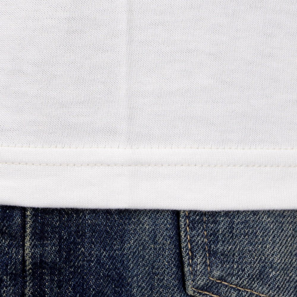 White Cotton Crew Neck Short Sleeve Sexy Fit Tubular One Piece Body T-Shirt WV73544 CANE2827