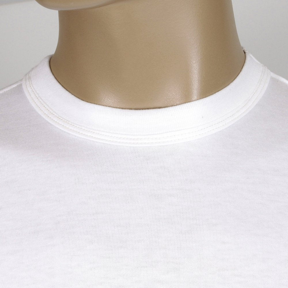 White Cotton Crew Neck Short Sleeve Sexy Fit Tubular One Piece Body T-Shirt WV73544 CANE2827