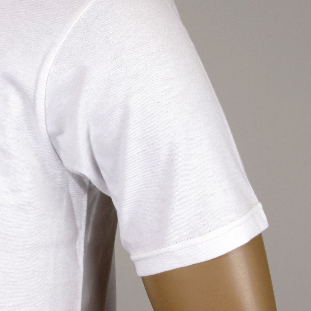 White Cotton Crew Neck Short Sleeve Sexy Fit Tubular One Piece Body T-Shirt WV73544 CANE2827