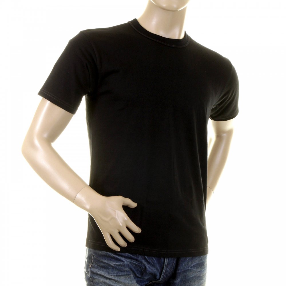 Black Cotton Crew Neck Short Sleeve Sexy Fit Tubular One Piece Body T-Shirt WV73544 CANE2828