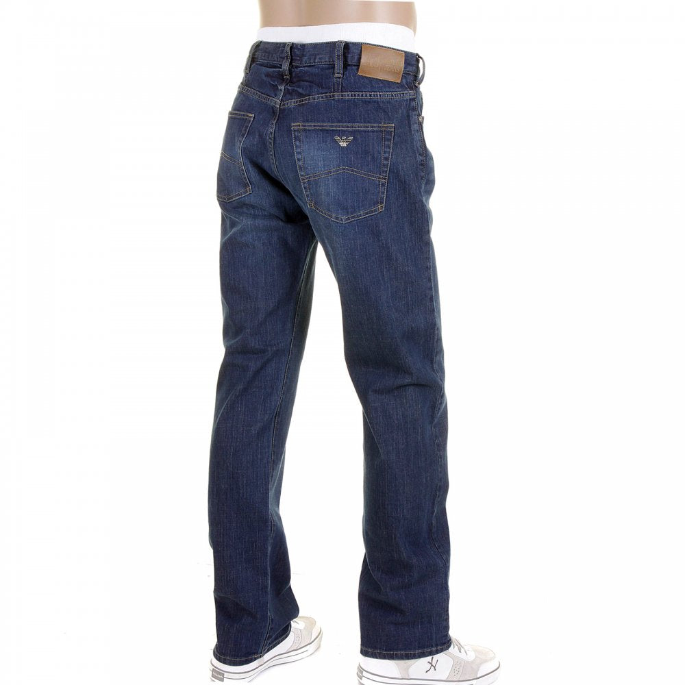 Stonewashed Regular Fit Regular Waist Stretch Denim Jeans
