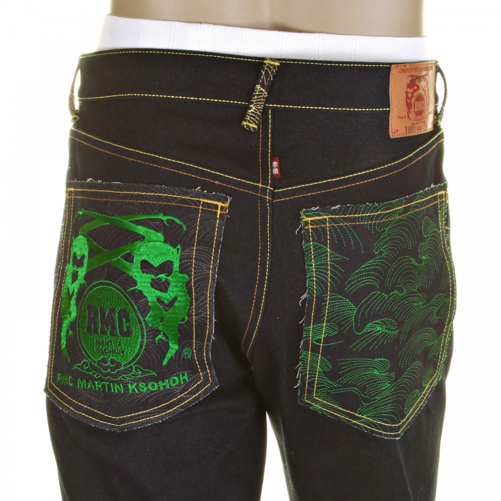 Slimmer Cut Super Exclusive Design Dark Indigo Raw Denim Jean