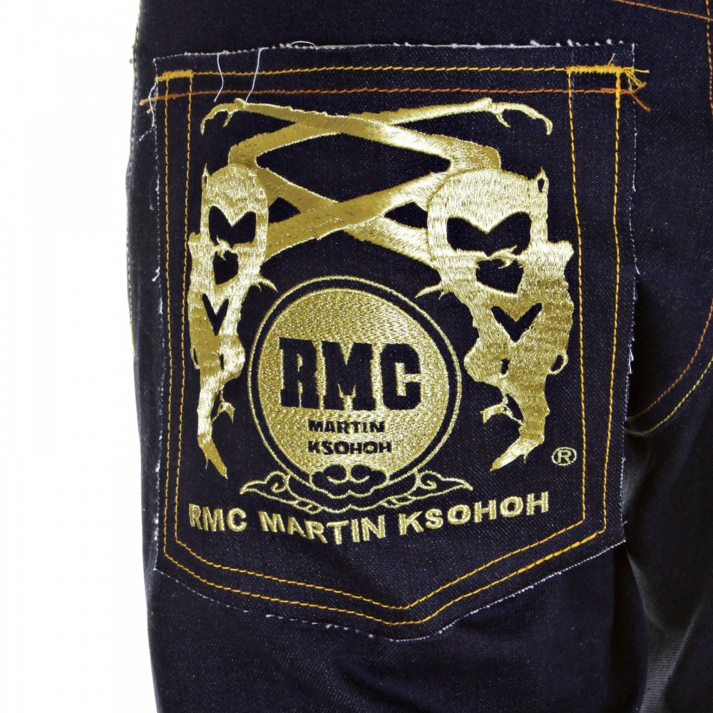 Slimmer Cut Mens Super Exclusive Design Dark Indigo Raw Denim Jean