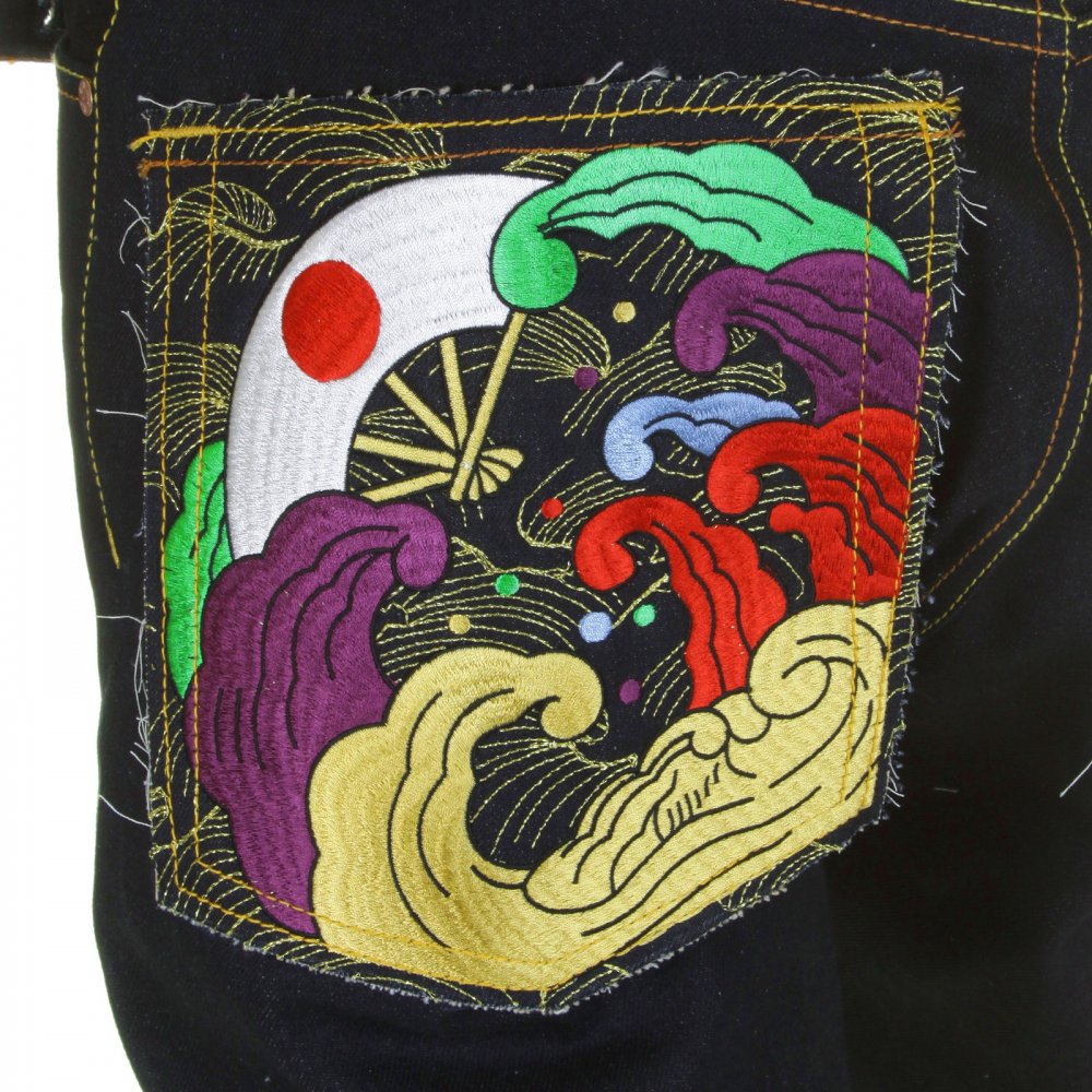 Dark Indigo Selvedge Raw Denim Jeans with Slim Cut