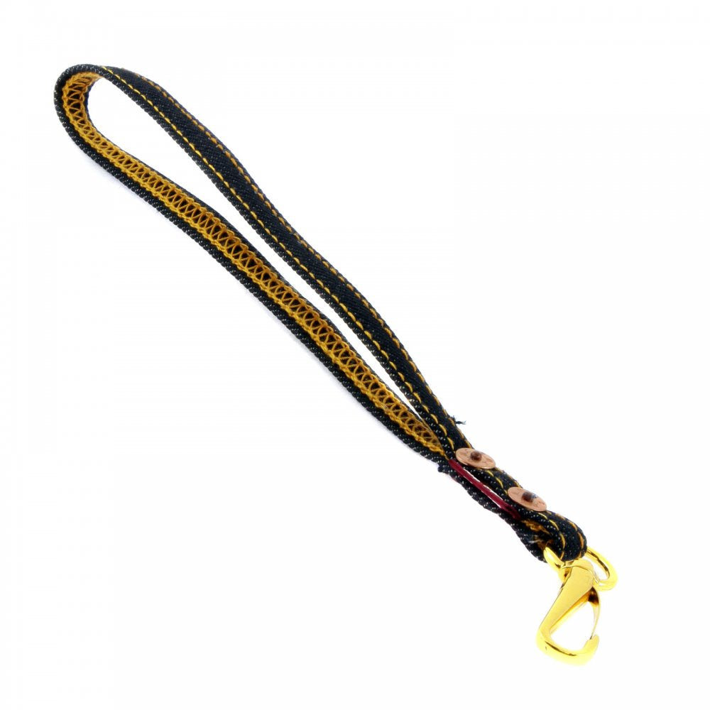 Unisex Indigo Denim Key Chain
