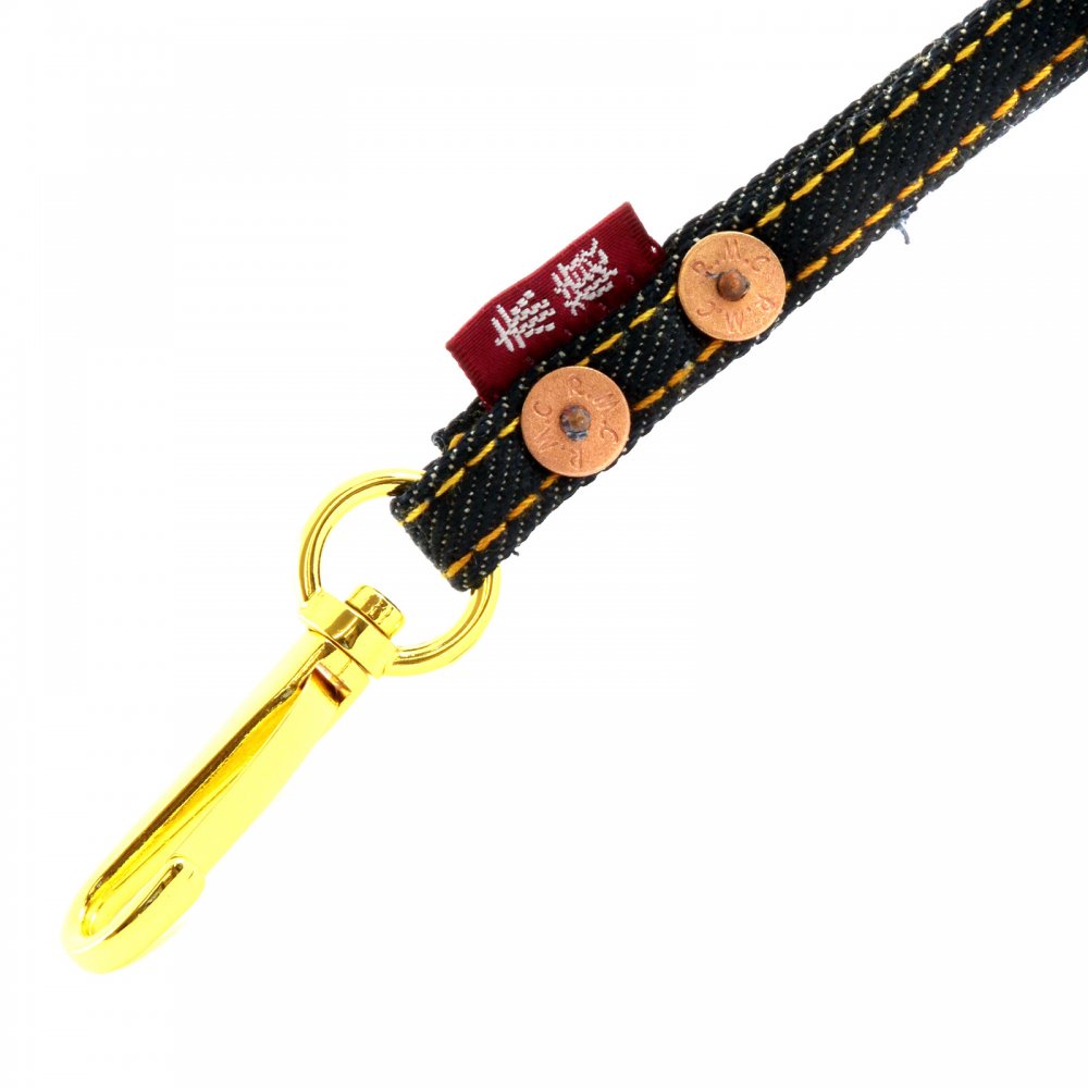 Unisex Indigo Denim Key Chain