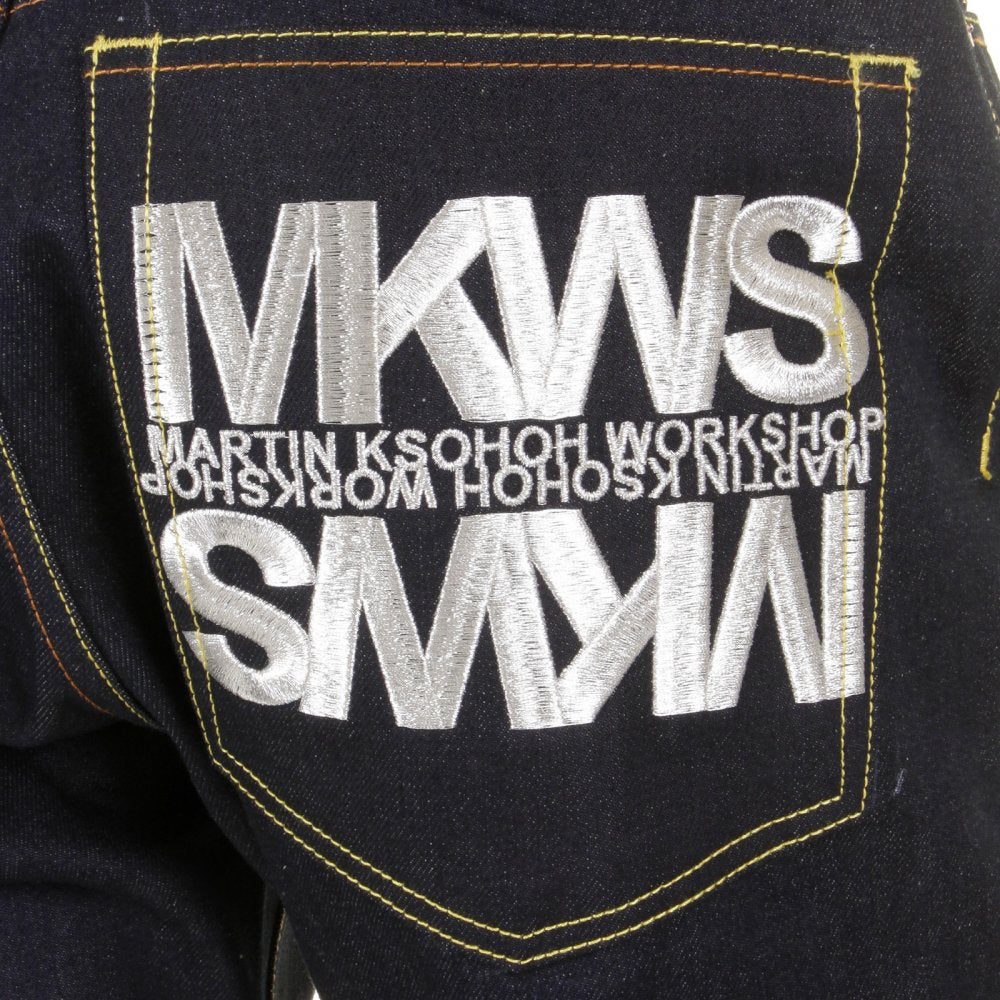 Exclusive Design Dark Indigo Slim Cut Raw Denim Jeans
