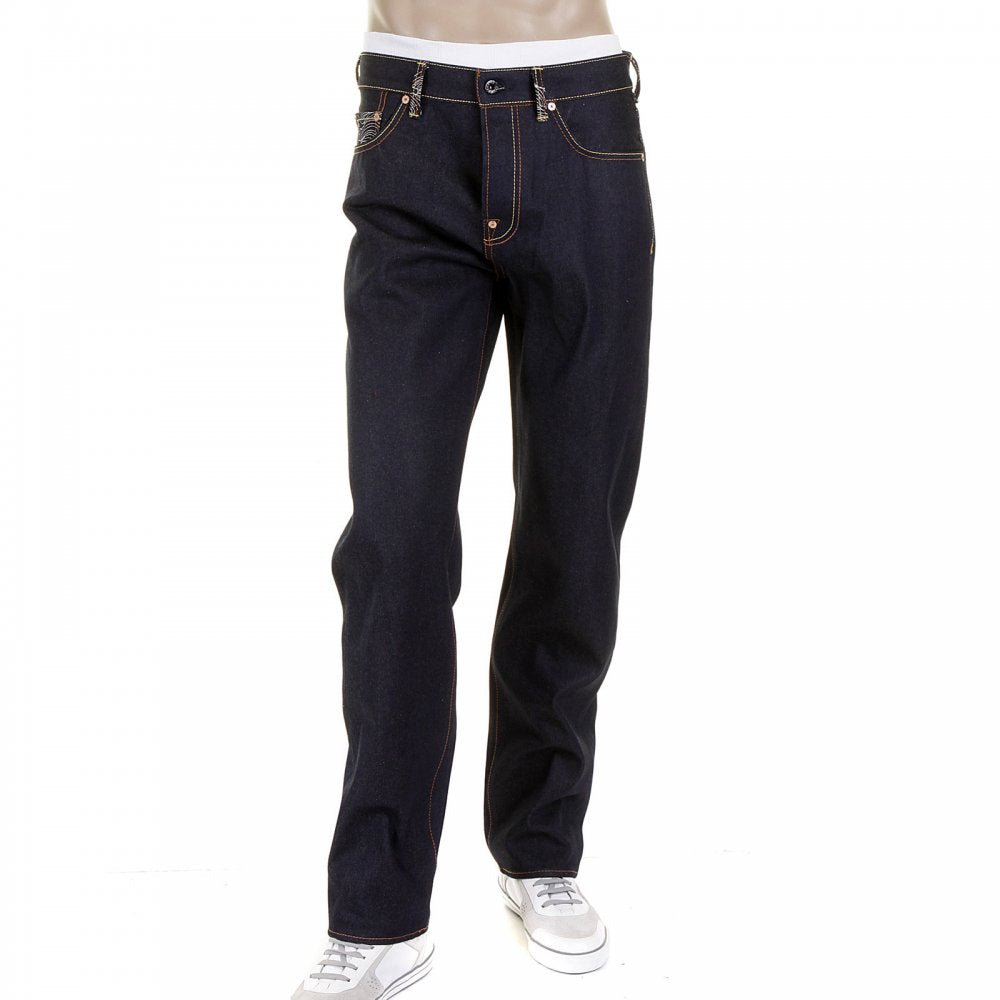 Super Exclusive Design Dark Indigo 1001 Raw Denim Jeans