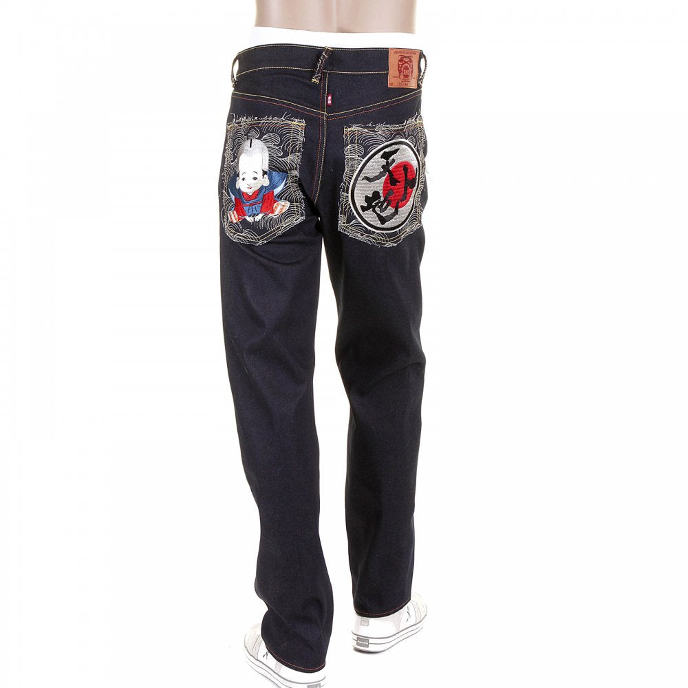 Super Exclusive Design Dark Indigo 1001 Raw Denim Jeans
