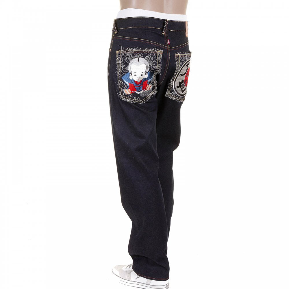 Super Exclusive Design Dark Indigo 1001 Raw Denim Jeans