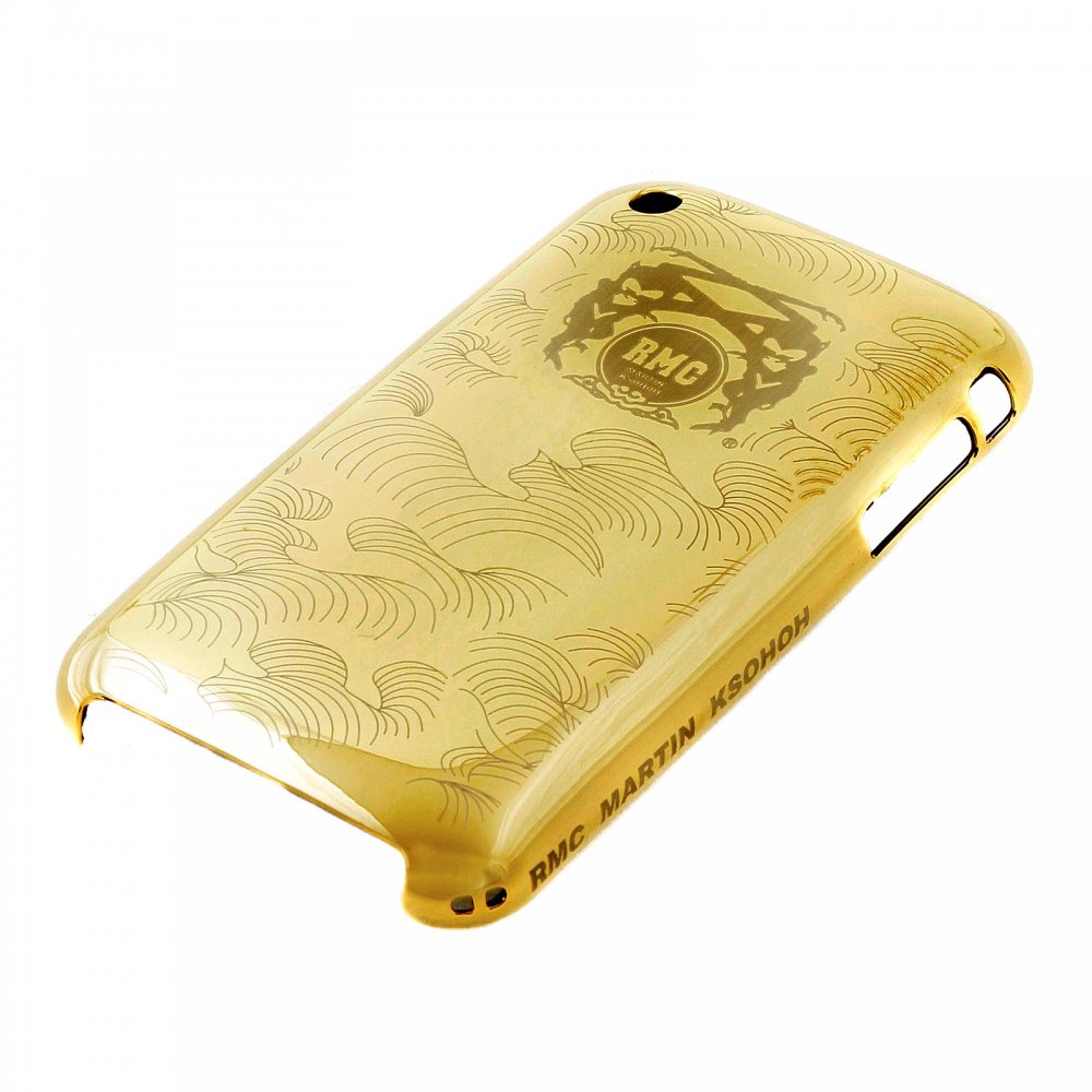 Gold Covered Aluminium IPHONE 3 Case with Slider