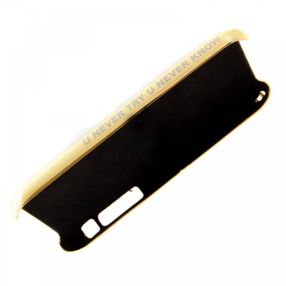 Gold Covered Aluminium IPHONE 3 Case with Slider