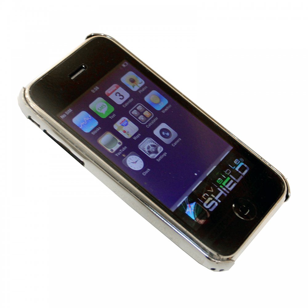 Buy Silver Covered Aluminium IPHONE 3 Case with Slider