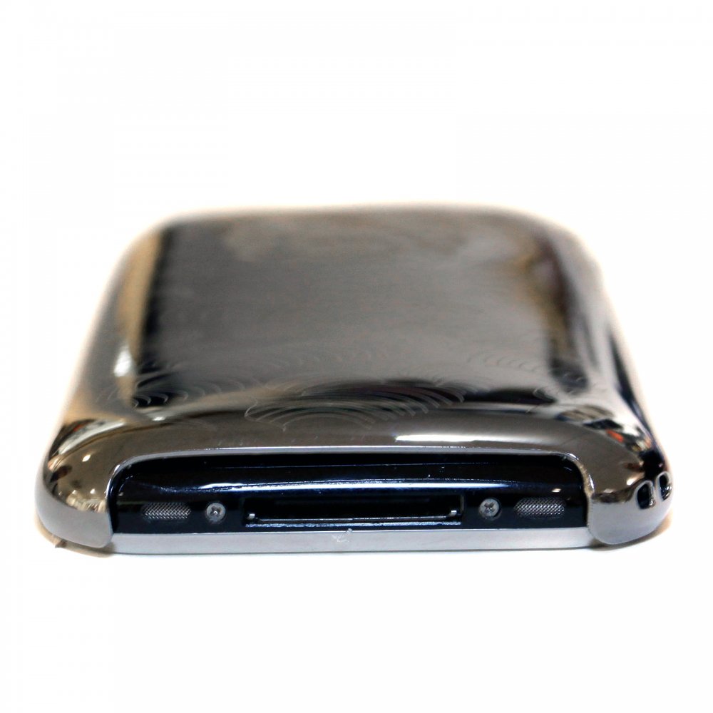 Buy Silver Covered Aluminium IPHONE 3 Case with Slider