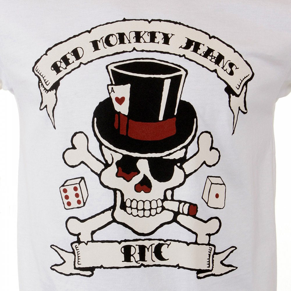 White Crew Neck Regular Fit Short Sleeve T-shirt for Men