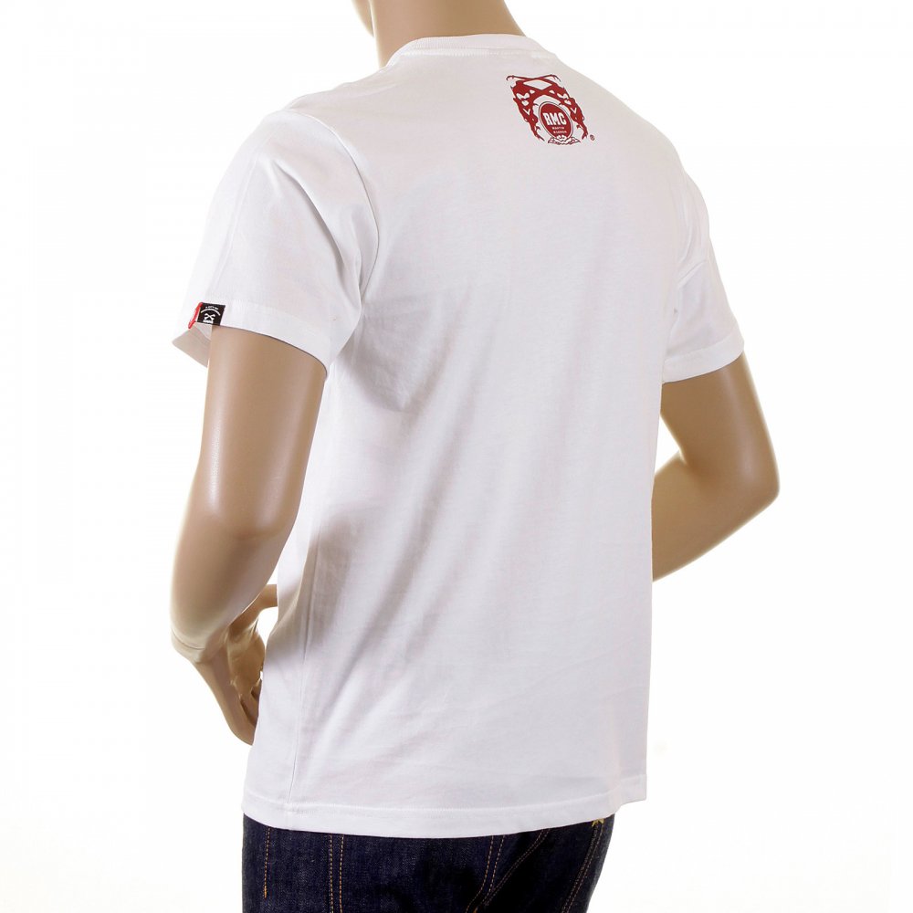 White Crew Neck Regular Fit Short Sleeve T-shirt for Men