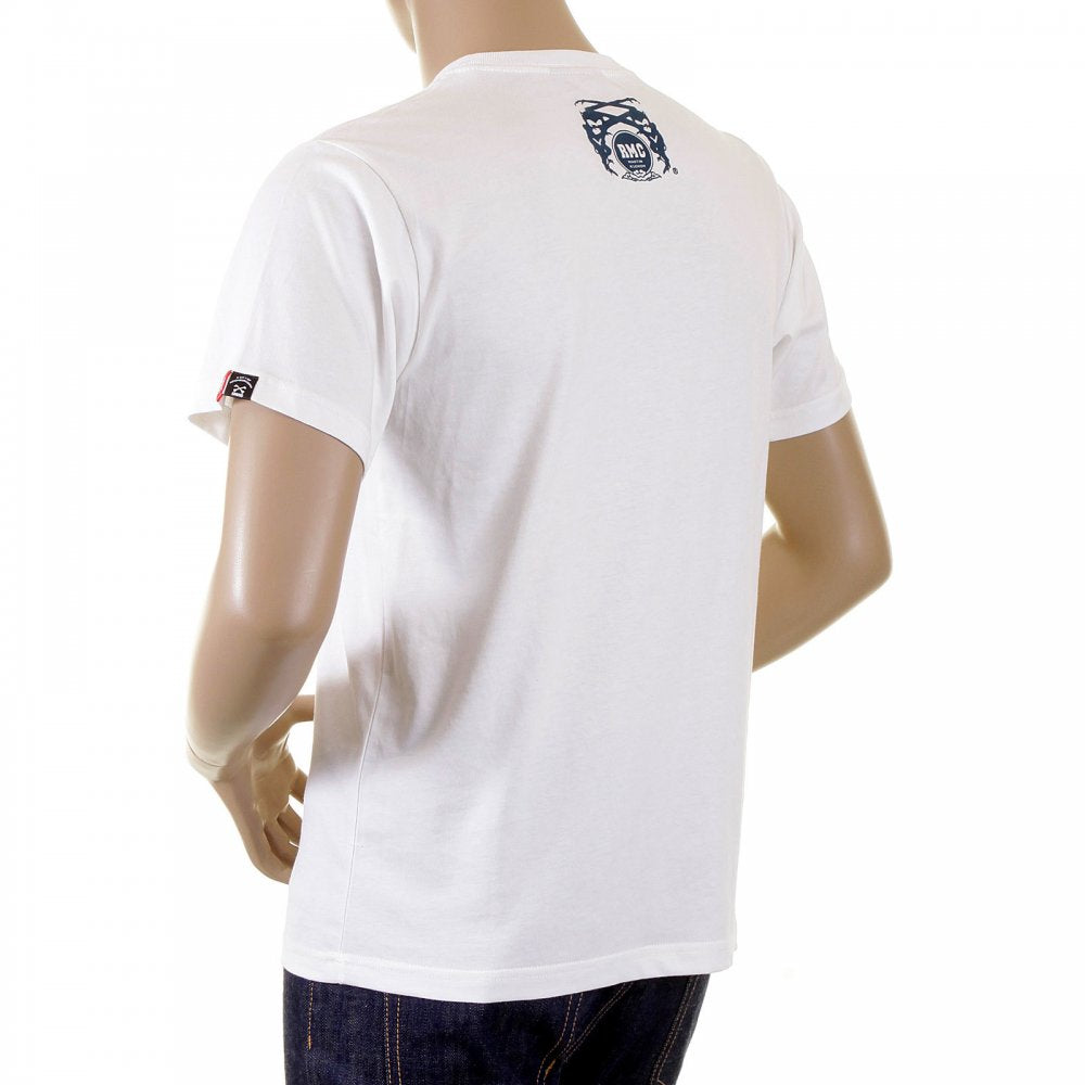 White Regular Fit Short Sleeve Crew Neck T-shirt
