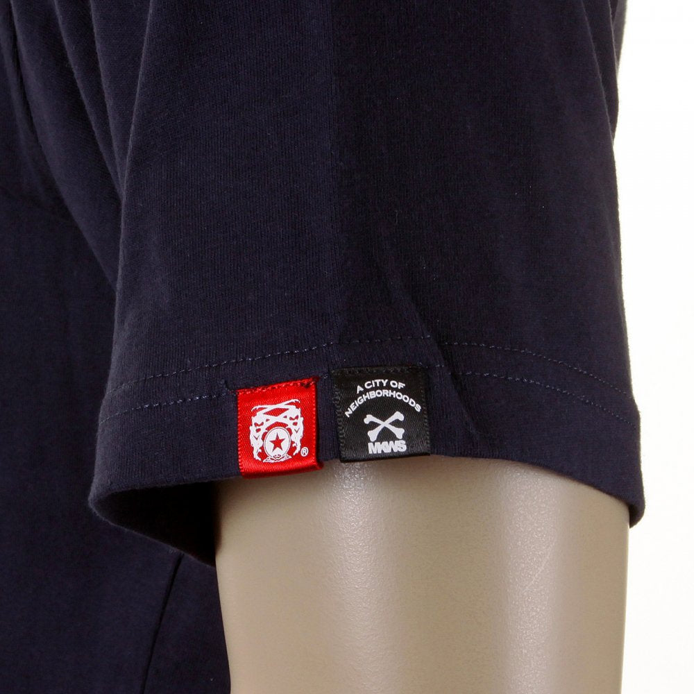 Navy Crew Neck Short Sleeve Regular Fit T-shirt for Men