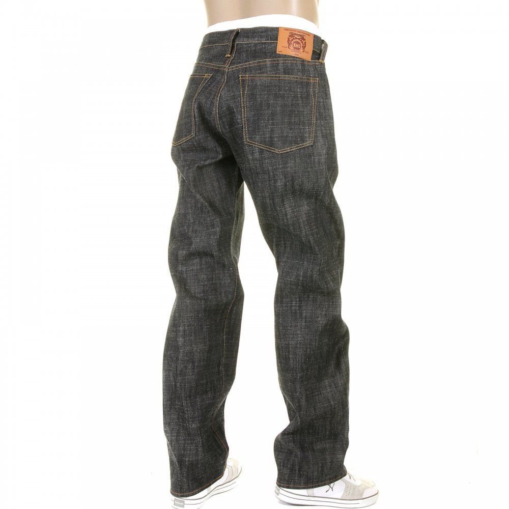 Super Exclusive Black Raw Selvedge Denim Jean with Vintage Fit