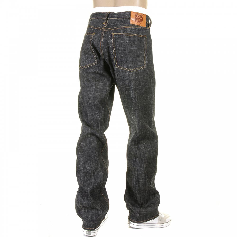 Mens Vintage Fit Super Exclusive Black Raw Denim Jeans