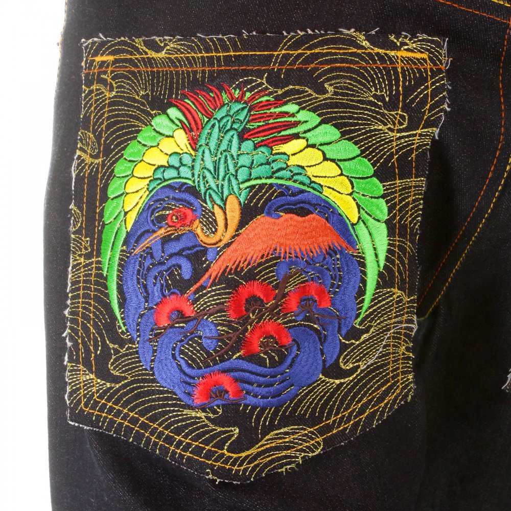 Vintage Cut Dark Indigo Raw Denim Jeans for Men