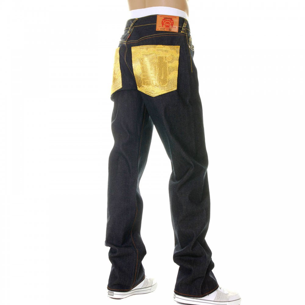 Super Exclusive Design Dark Indigo Selvedge Raw Denim Jeans