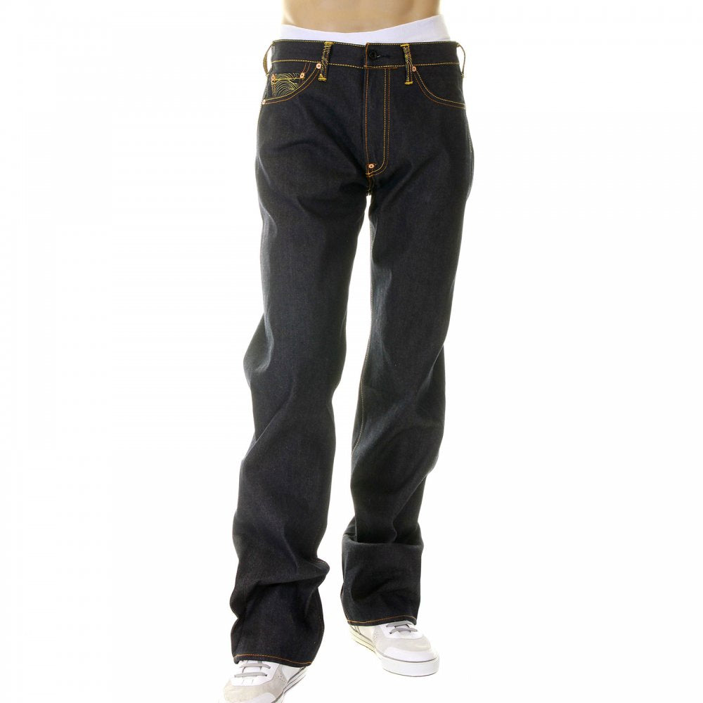 Super Exclusive Design Dark Indigo Selvedge Raw Denim Jeans