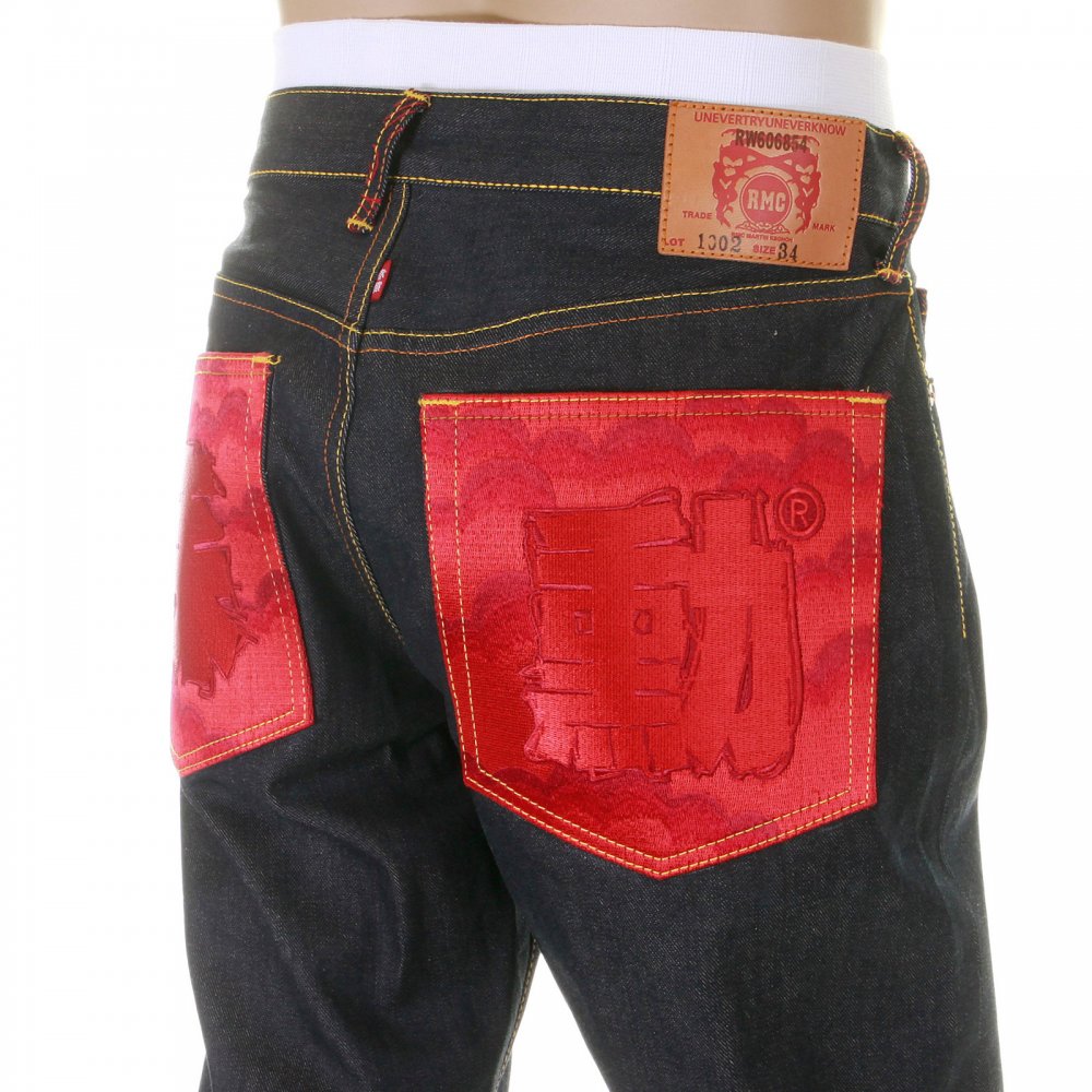 Super Exclusive Design Vintage Cut Dark Indigo Raw Denim Jeans