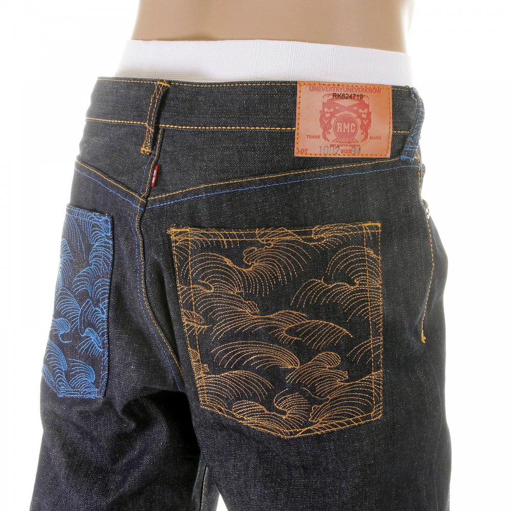 Vintage Cut House Selvedge Dark Indigo Raw Denim Jeans for Men