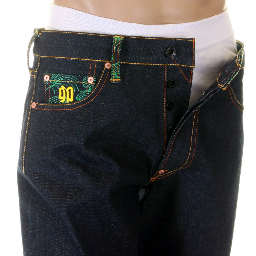 Mens Vintage Cut House Selvedge Raw Denim Jeans