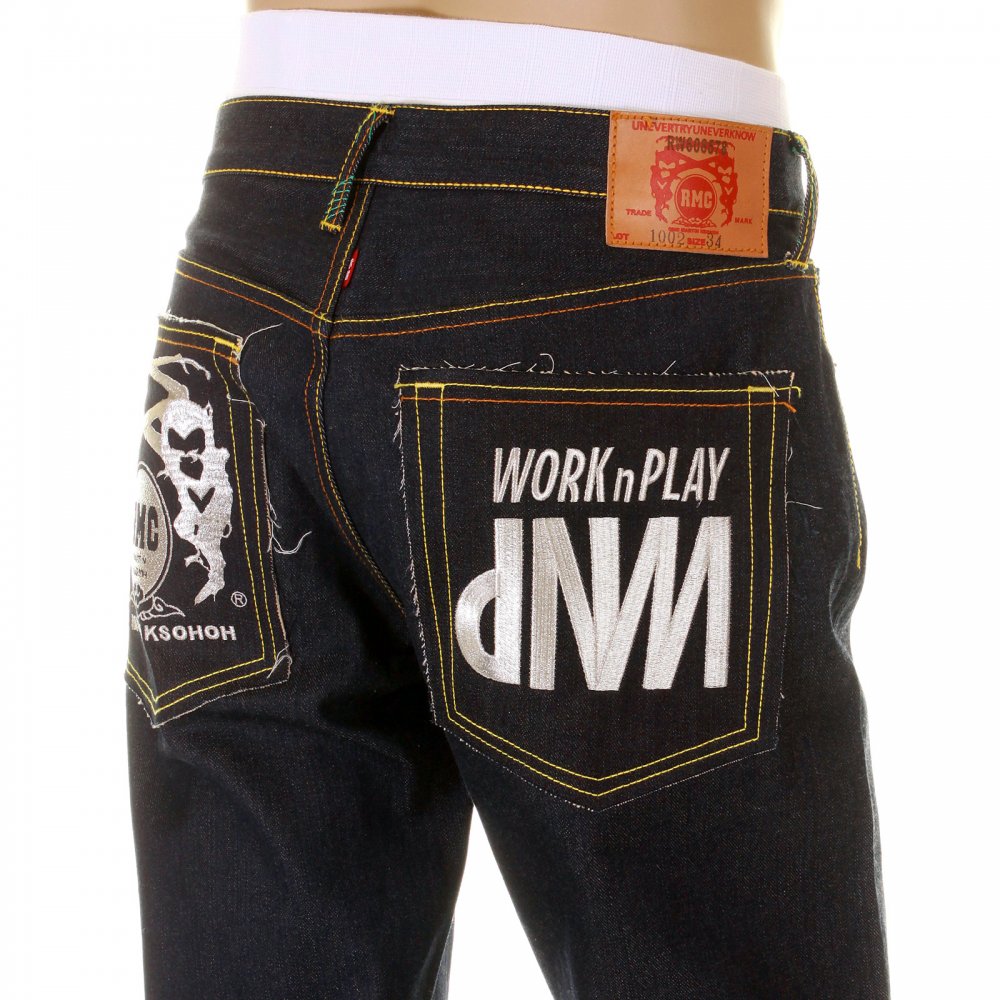 Mens Vintage Cut House Selvedge Raw Denim Jeans